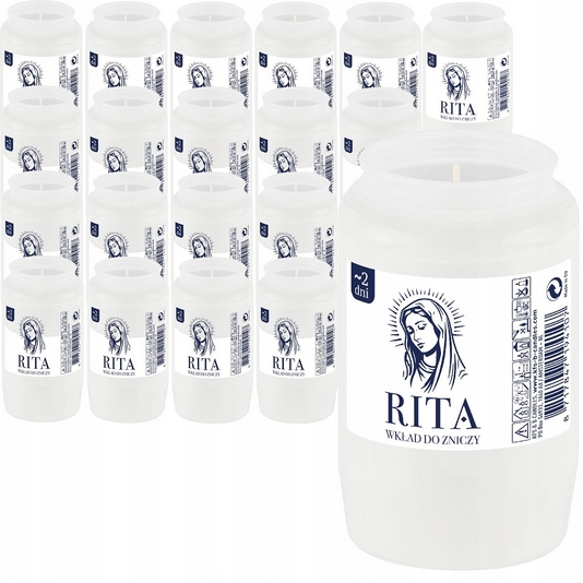 Parafínové náplne Bolsius Compo RITA R2 – celoročné, 20 ks v balení